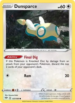Dunsparce [Final Dig | Ram]