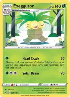 Exeggutor [Head Crack | Solar Beam]
