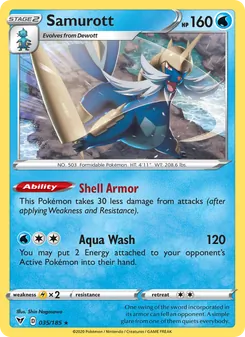 Samurott [Shell Armor | Aqua Wash]