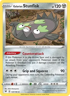 Galarian Stunfisk [Counterattack | Grip and Squeeze]