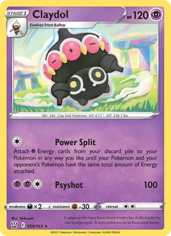 Claydol [Power Split | Psyshot]
