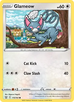 Glameow [Cat Kick | Claw Slash]