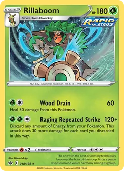 Rillaboom [Wood Drain | Raging Repeated Strike]
