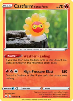 Castform Sunny Form [Weather Reading | High-Pressure Blast]