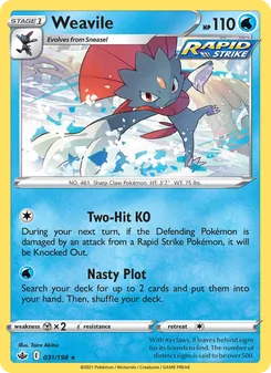 Weavile [Two-Hit KO | Nasty Plot]