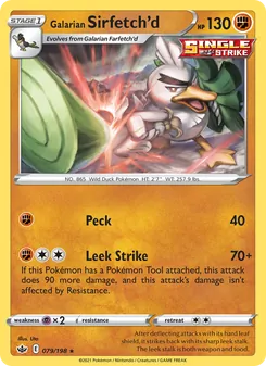 Galarian Sirfetch'd [Peck | Leek Strike]