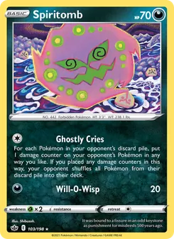 Spiritomb [Ghostly Cries | Will-O-Wisp]