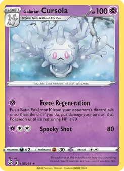 Galarian Cursola [Force Regeneration | Spooky Shot]