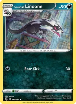 Galarian Linoone [Rear Kick]