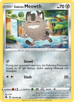 Galarian Meowth [Growl | Slash]