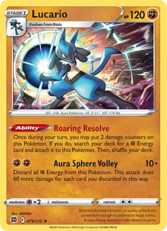 Lucario [Roaring Resolve | Aura Sphere Volley]