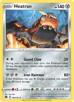 Heatran [Guard Claw | Iron Hammer]