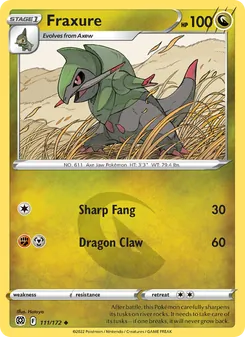 Fraxure [Sharp Fang | Dragon Claw]