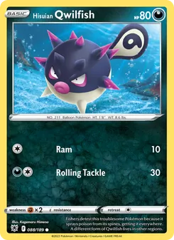 Hisuian Qwilfish [Ram | Rolling Tackle]