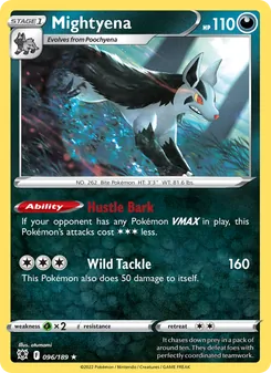 Mightyena [Hustle Bark | Wild Tackle]
