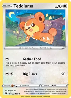 Teddiursa [Gather Food | Dig Claws]