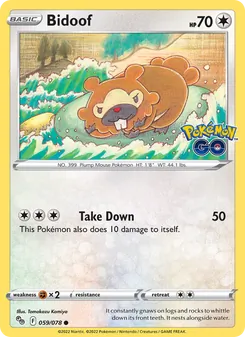 Bidoof [Take Down]