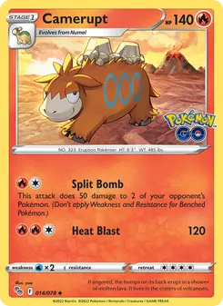Camerupt [Split Bomb | Heat Blast]