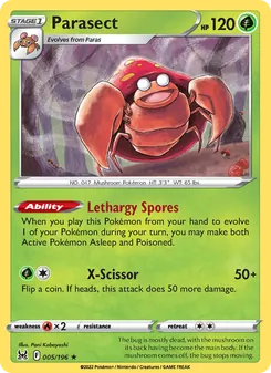 Parasect [Lethargy Spores | X-Scissor]