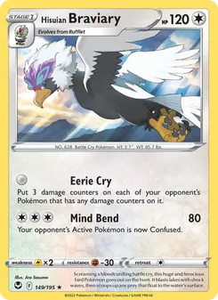 Hisuian Braviary [Eerie Cry | Mind Bend]