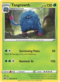 Tangrowth [Suctioning Vines | Hammer In]