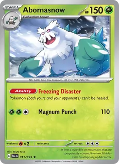 Abomasnow [Freezing Disaster | Magnum Punch]