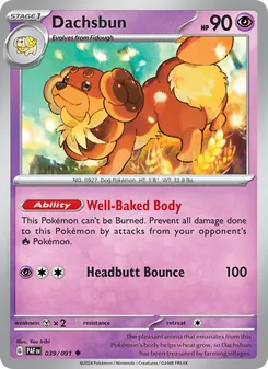 Dachsbun [Well-Baked Body | Headbutt Bounce]