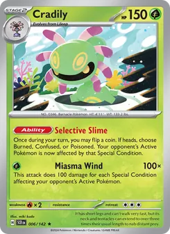 Cradily [Selective Slime | Miasma Wind]