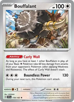 Bouffalant [Curly Wall | Boundless Power] · Cardmarket 카드 789025