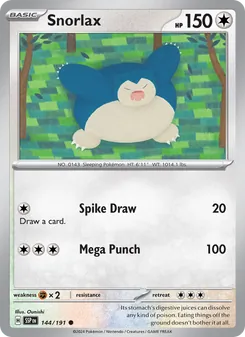 Snorlax [Spike Draw | Mega Punch] · Cardmarket 카드 794517