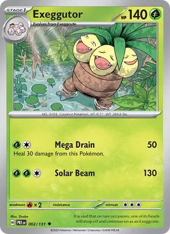 Exeggutor [Mega Drain | Solar Beam] · Cardmarket 카드 805391