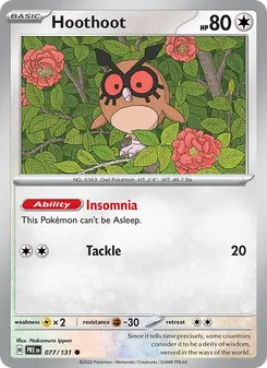 Hoothoot [Insomnia | Tackle]