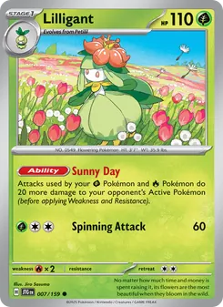 Lilligant [Sunny Day | Spinning Attack]