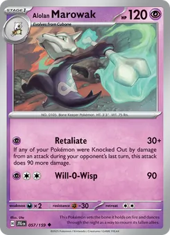 Alolan Marowak [Retaliate | Will-O-Wisp]