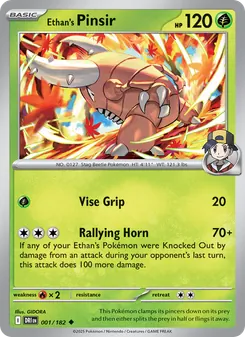 Ethan's Pinsir [Vise Grip | Rallying Horn]