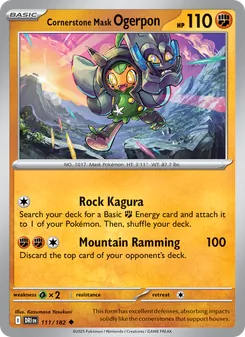 Cornerstone Mask Ogerpon [Rock Kagura | Mountain Ramming]