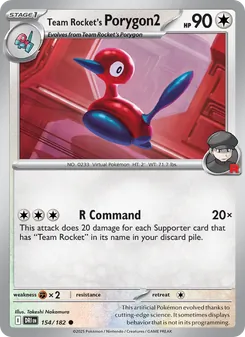 Team Rocket's Porygon2 [R Command]