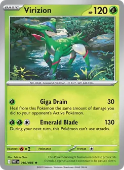 Virizion [Giga Drain | Emerald Blade]