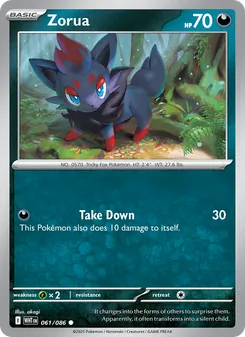 Zorua [Take Down] · Cardmarket 카드 836014