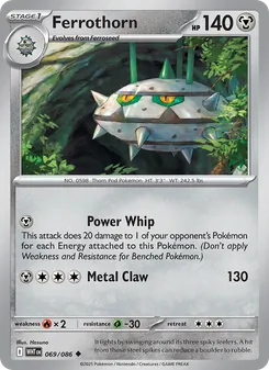Ferrothorn [Power Whip | Metal Claw]