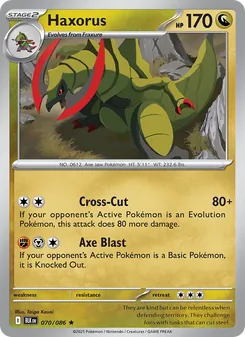 Haxorus [Cross-Cut | Axe Blast]