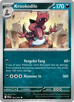 Krookodile [Vengeful Fang | Hammer In]