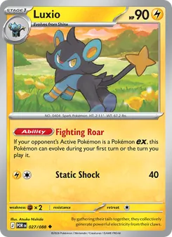 Luxio [Fighting Roar | Static Shock]