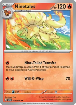 Ninetales [Nine-Tailed Transfer | Will-O-Wisp] · Cardmarket 카드 886401