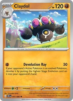 Claydol [Devolution Ray]