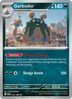 Garbodor [Gloomy Garbage | Sludge Bomb]