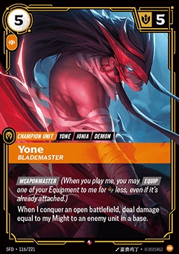 Yone, Blademaster