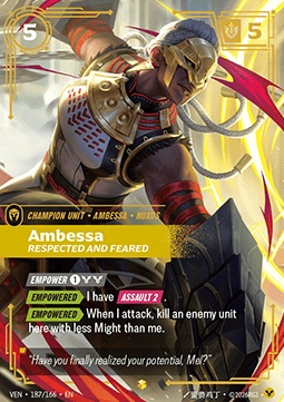 Ambessa, Respected and Feared