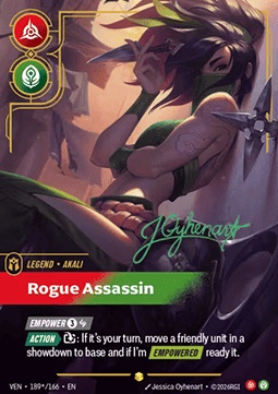 Akali, Rogue Assassin 카드 이미지