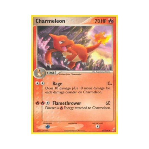 포켓몬 TCG 리자드 U EX 크리스탈 가디언스 (영문판)